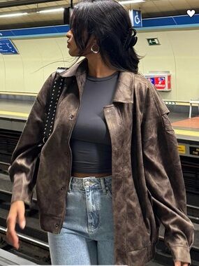 Kenny Bomber Jacket - Chocolate